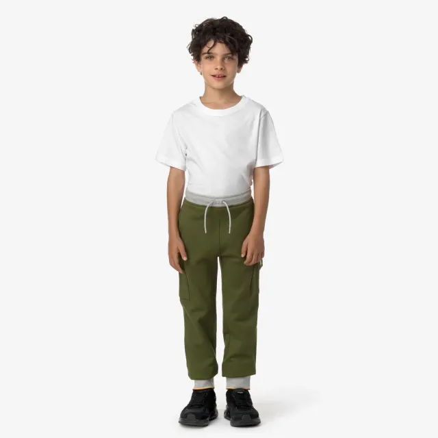 K-Way P. Mick Stripes pantaloni băieți verzi