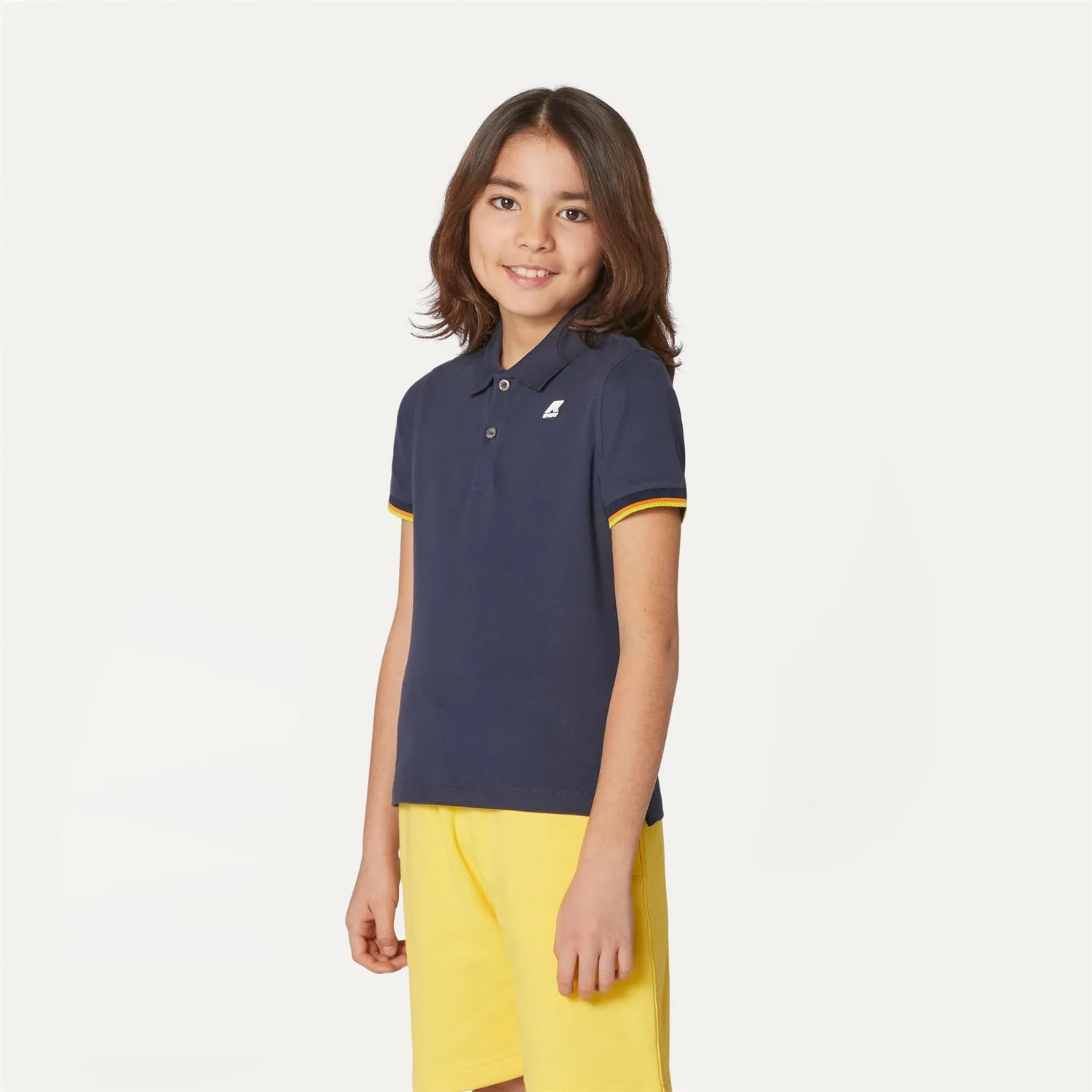 K-Way Vincent polo baieti albastru Blue Depth elastic