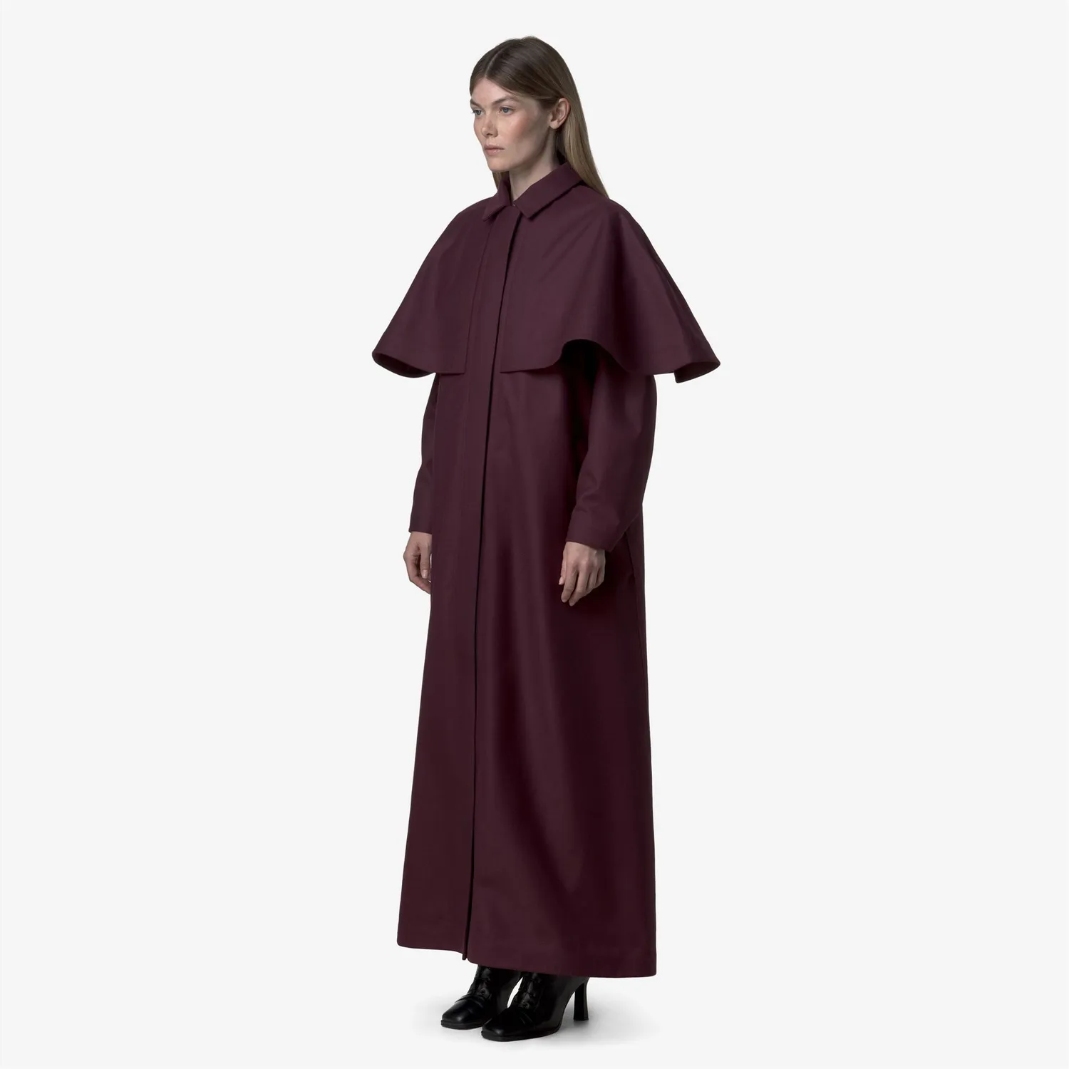 K-Way Bless Tech Wool 3L palton dama rosu lana