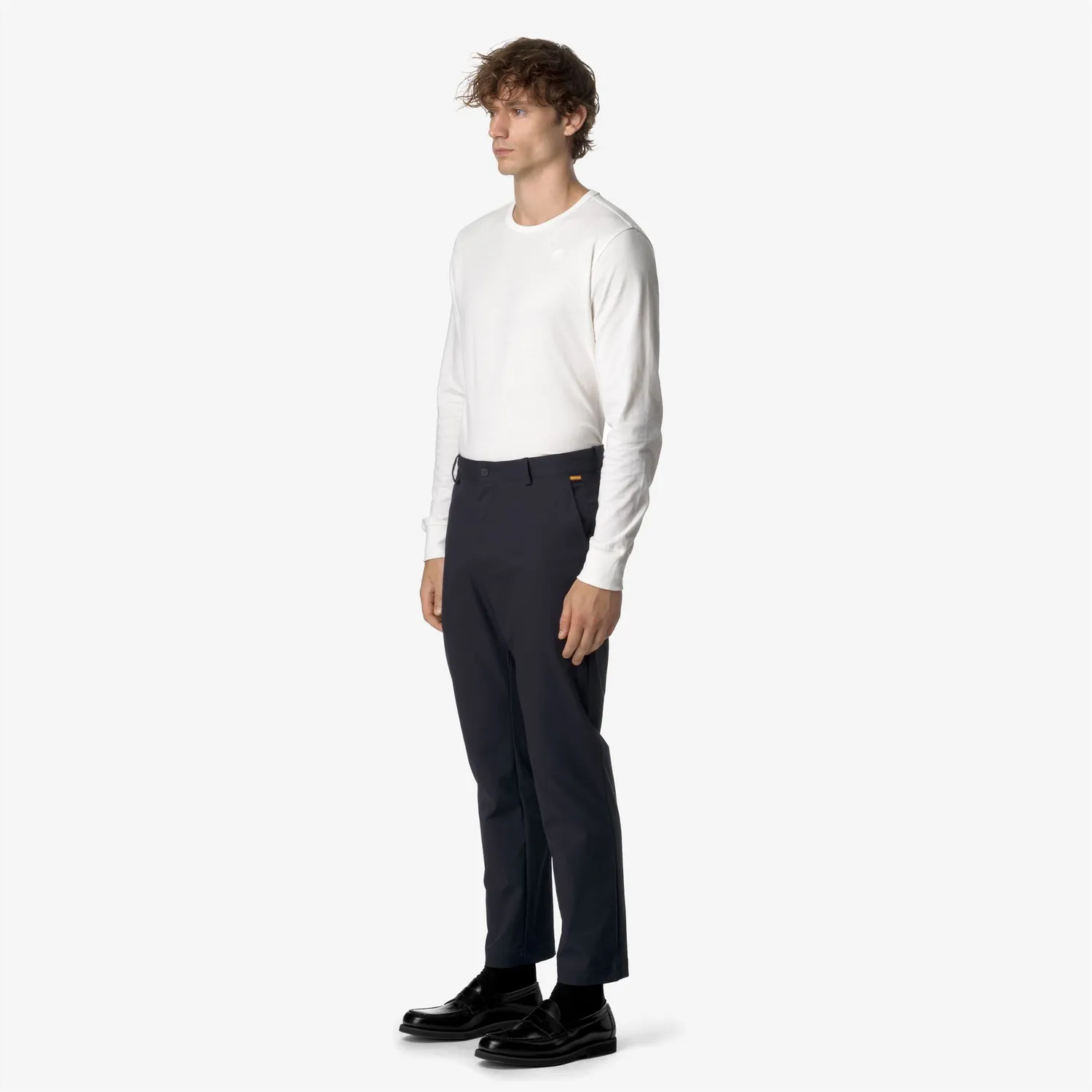 K-Way Elia Twill Peach pantaloni chino blue depth stretch