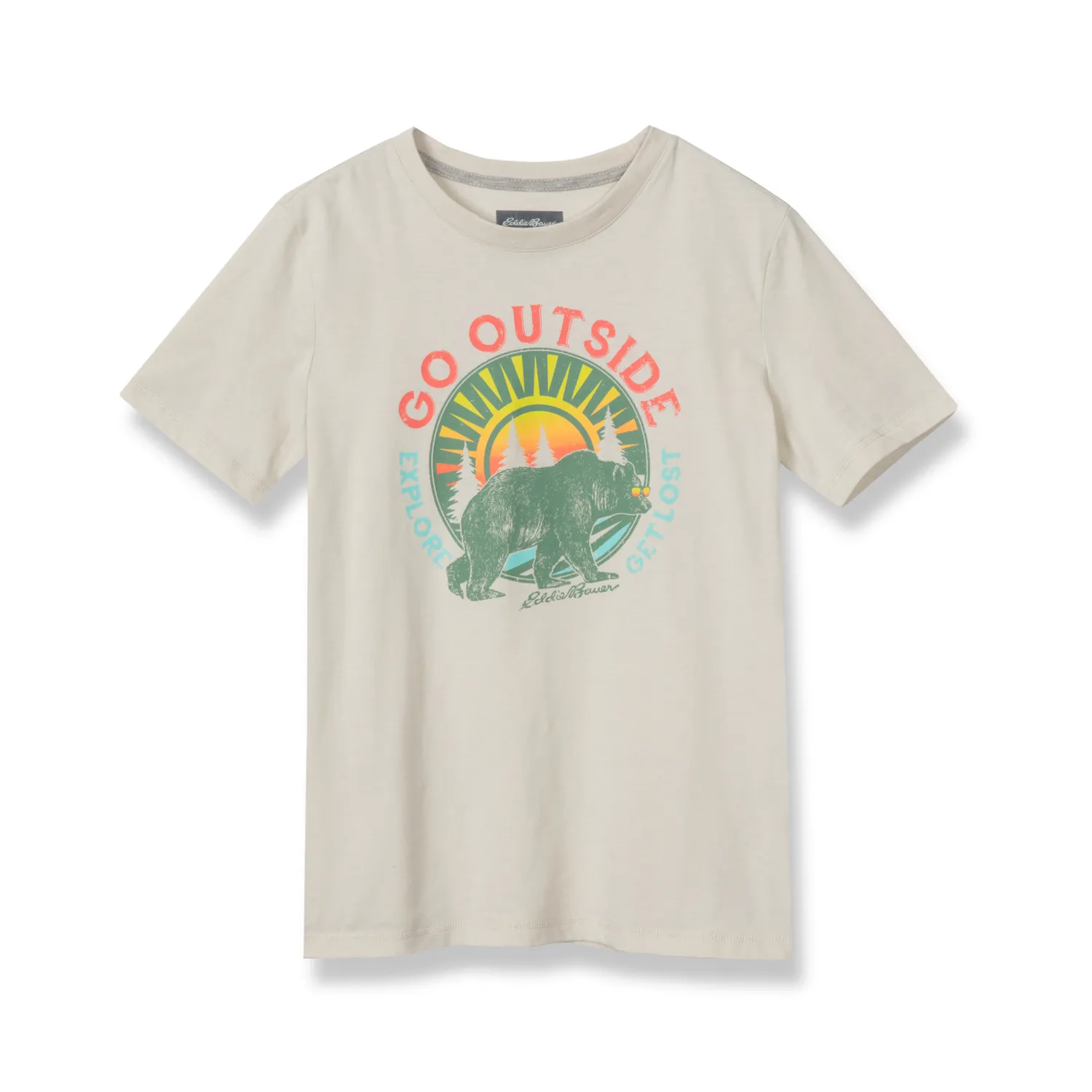 Eddie Bauer Boys Graphic T-Shirt tricou gri XXS