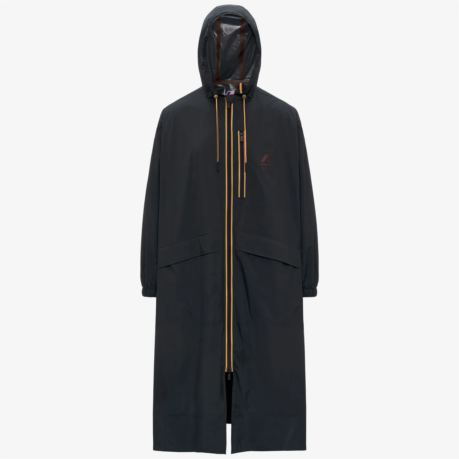 K-Way Le Vrai Amiable Pradel trench negru damă lung