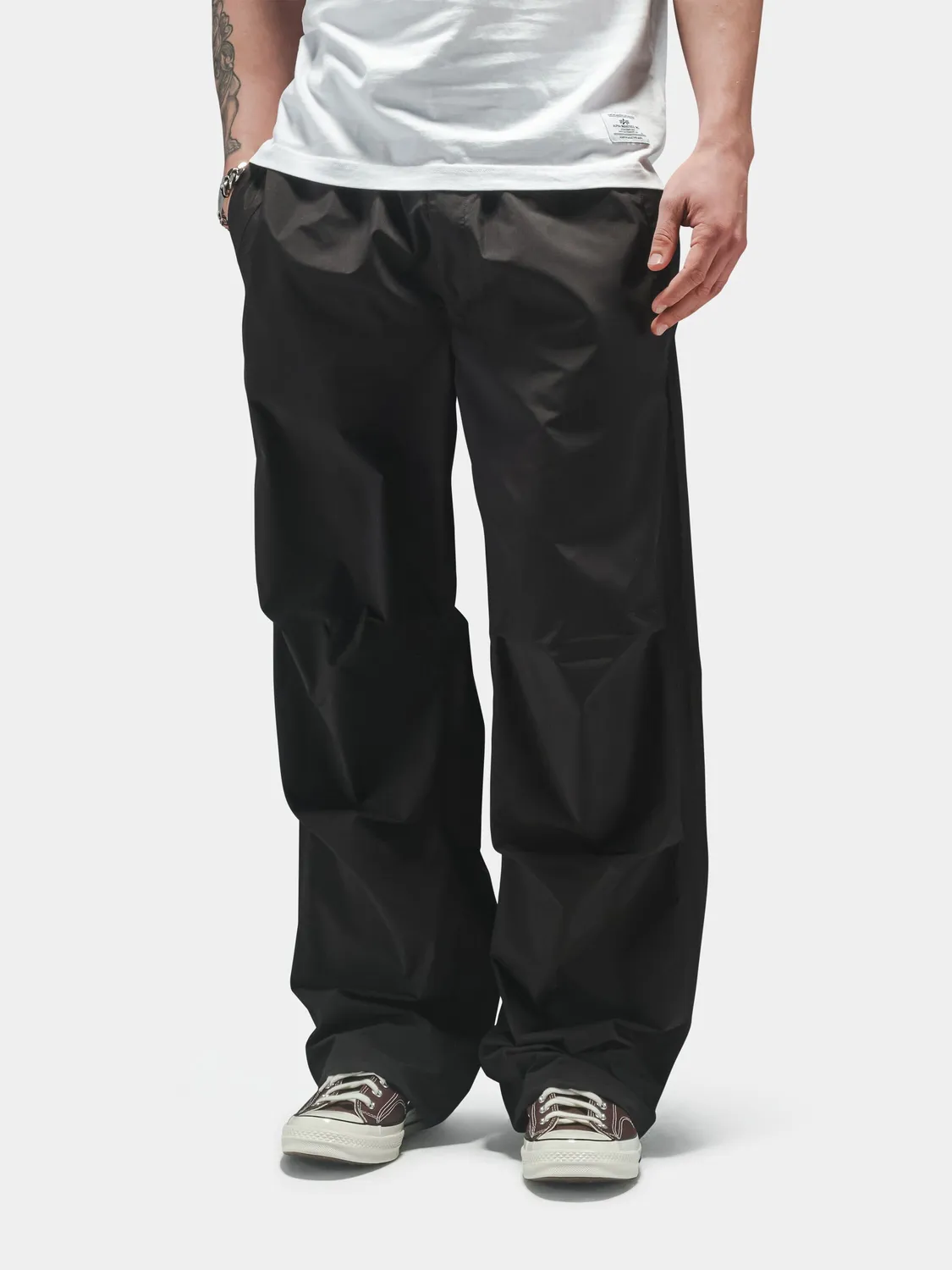 Alpha Industries Relaxed Parachute Pant pantaloni negri