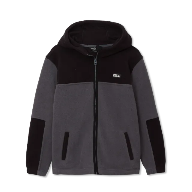 Eddie Bauer Quest hanorac fleece baieti negru cu fermoar