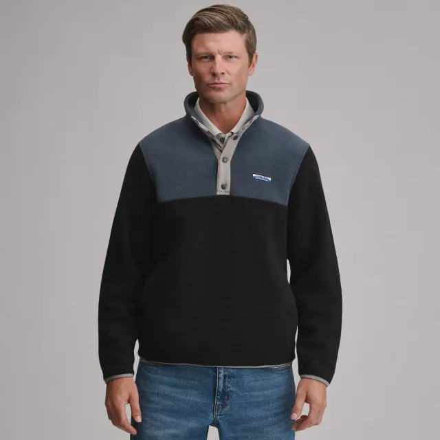 Eddie Bauer Authentic Outdoor polar barbati verde snap