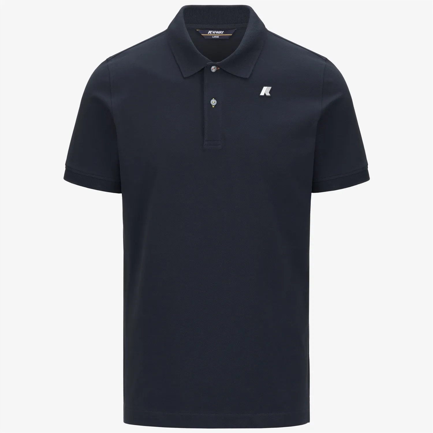K-Way Vinnie Pique Slim polo barbati Blue Depth bumbac