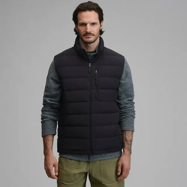 Eddie Bauer EB Stretch Down vesta puf neagra calduroasa