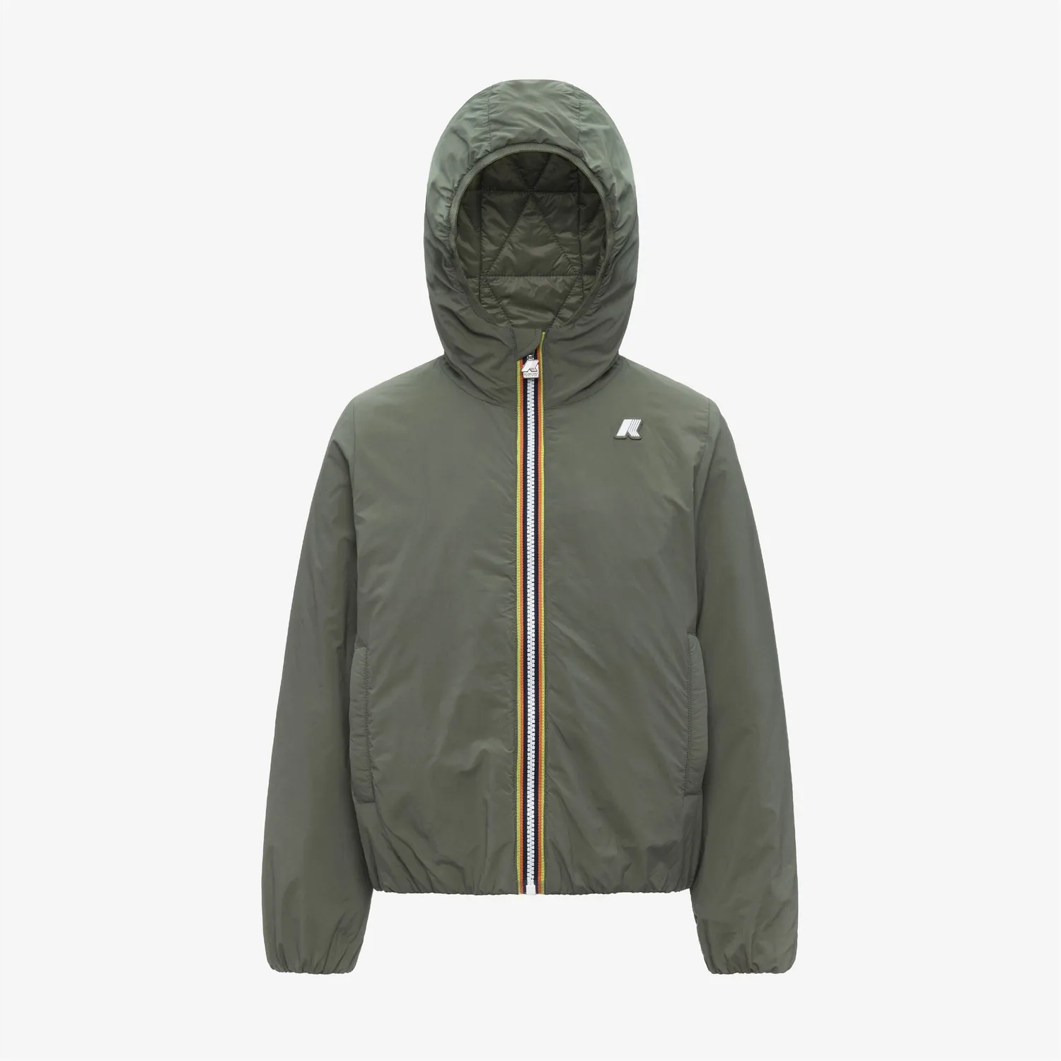 K-Way Jack Plain Warm geaca baieti verde lichen calduroasa