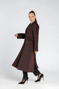 Mareus Casmir Dark Chocolate 366 palton lung 118 cm