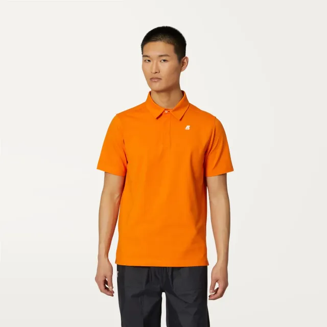 K-Way Vincelle tricou polo barbati portocaliu calduros