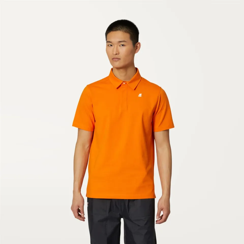 K-Way Vincelle tricou polo barbati portocaliu calduros