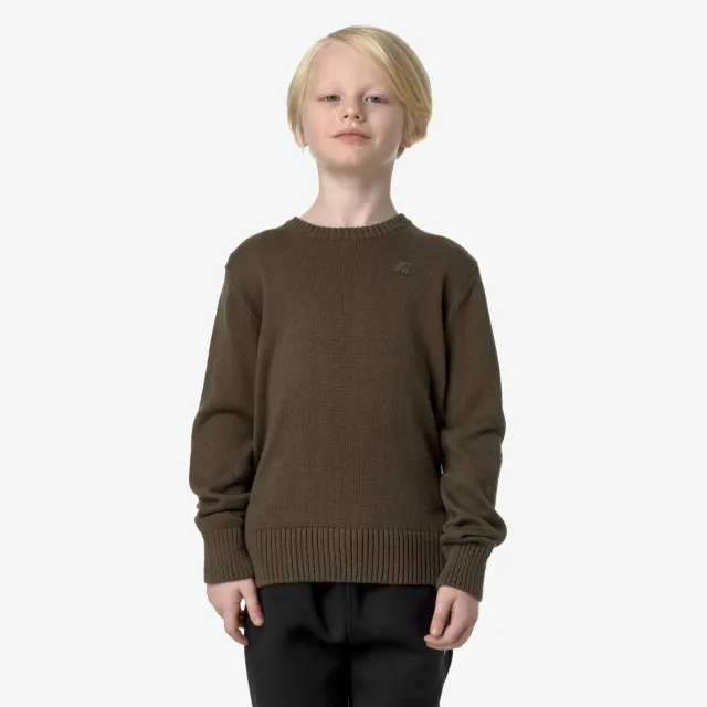 K-Way Sebastien Cotton Cashmere pulover copii verde moale