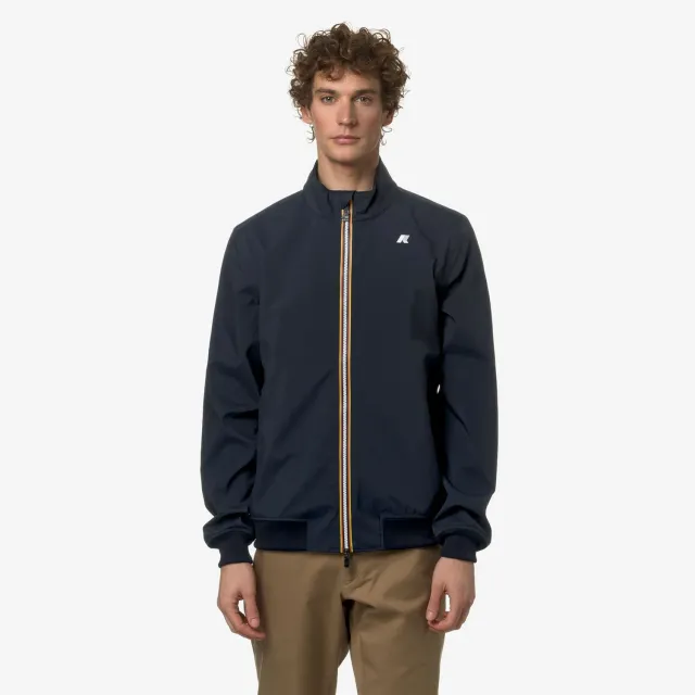 K-Way Arsene Bonded Jersey geaca Blue Depth impermeabila