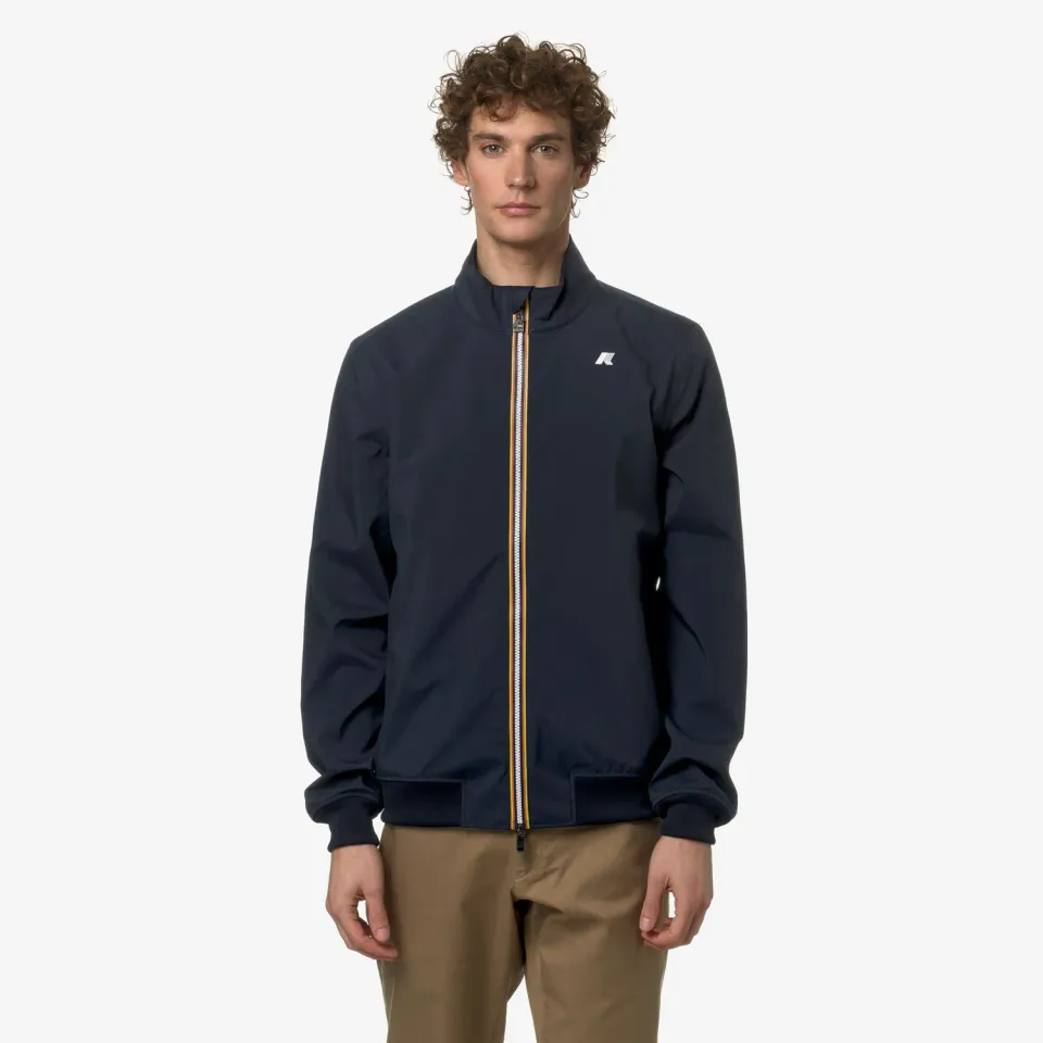 K-Way Arsene Bonded Jersey geaca Blue Depth impermeabila