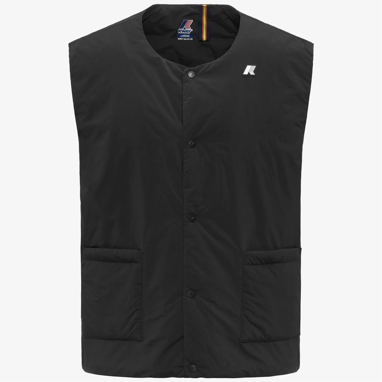 K-Way Valty Plain Warm vesta barbati negru Primaloft