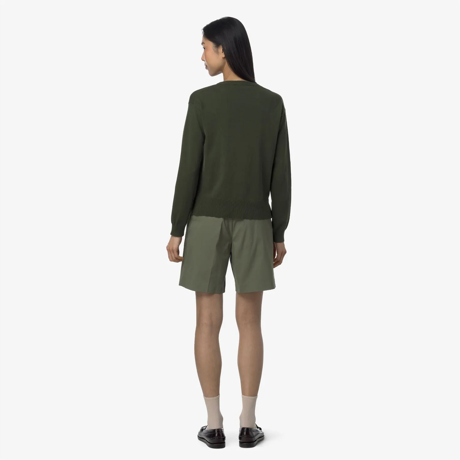 K-Way Nive bermude dama verde lichen stretch