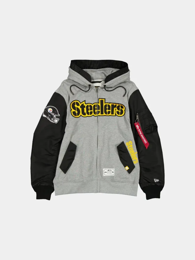 Alpha Industries MA-1 Zip Up Hoodie hanorac negru
