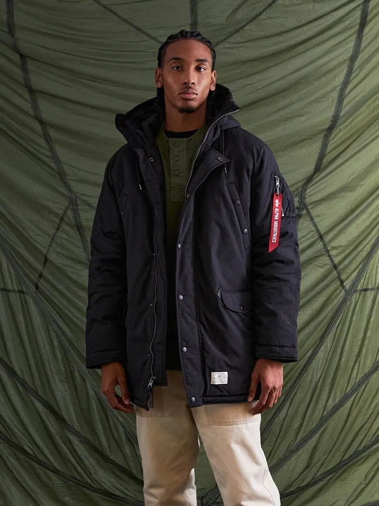 Alpha Industries N-3B Altitude palton parka negru cu gluga