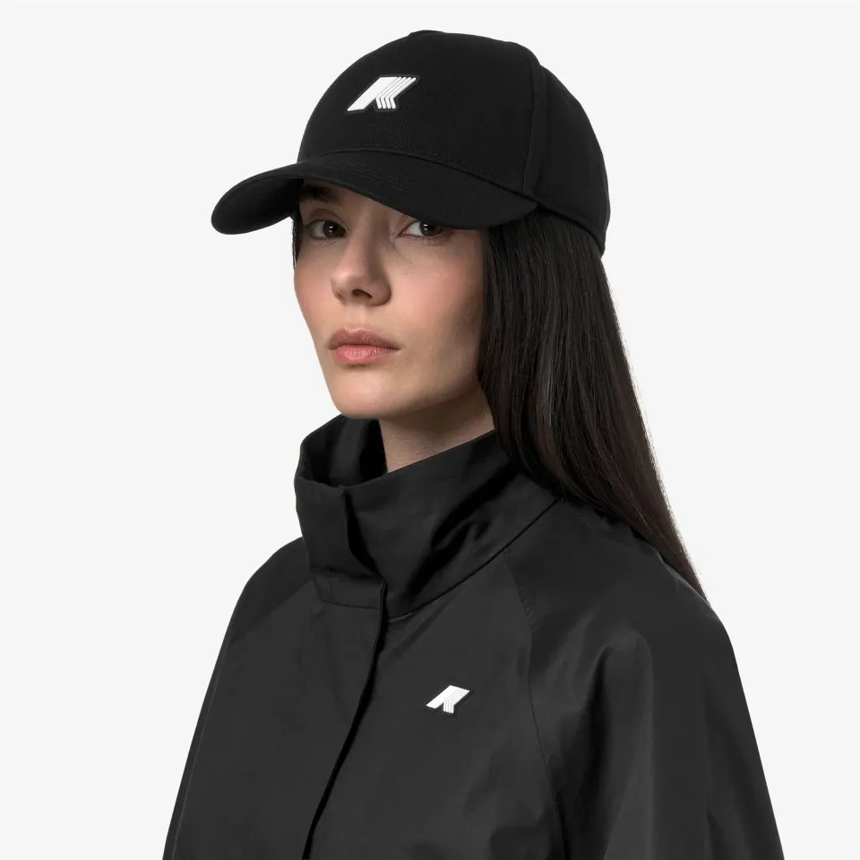 K-Way Ilis sapca unisex negru bumbac reglabila