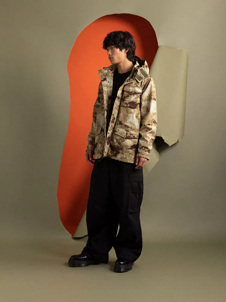 Alpha Industries M-65 Tactical palton verde camuflaj nailon