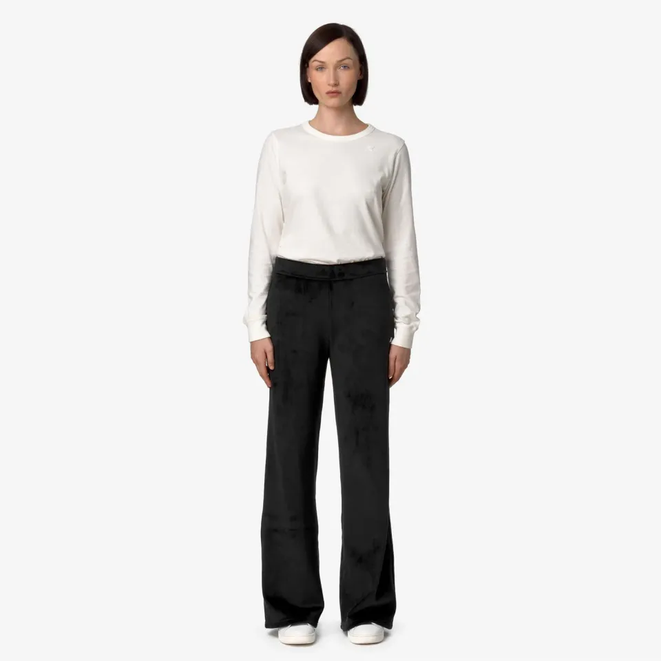 K-Way Jenny Velour Polar pantaloni dama negri caldurosi