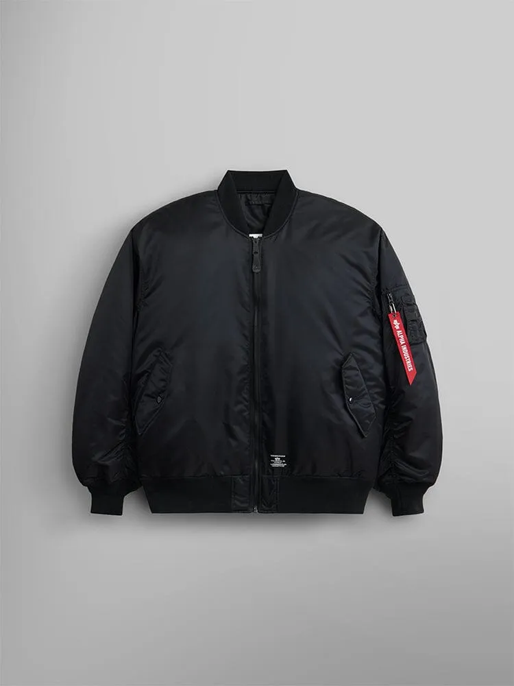 Alpha Industries MA-1 Bloodchit Gen II geaca bomber neagra reversibila