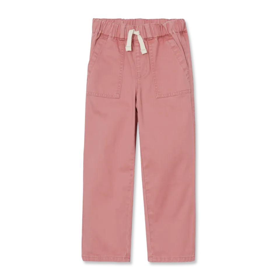Eddie Bauer Twill Pull-On pantaloni fete Dawn Pink comozi