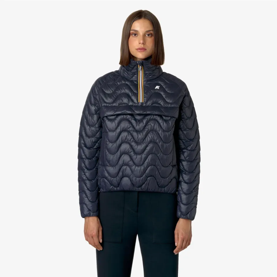 K-Way Sojenne Quilted Warm palton dama albastru Thermore