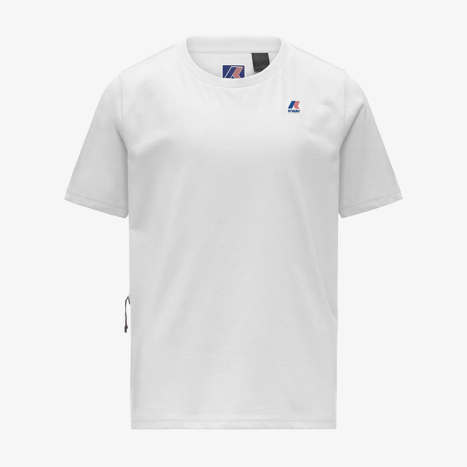 K-Way Leonide tricou copii alb bumbac pliabil