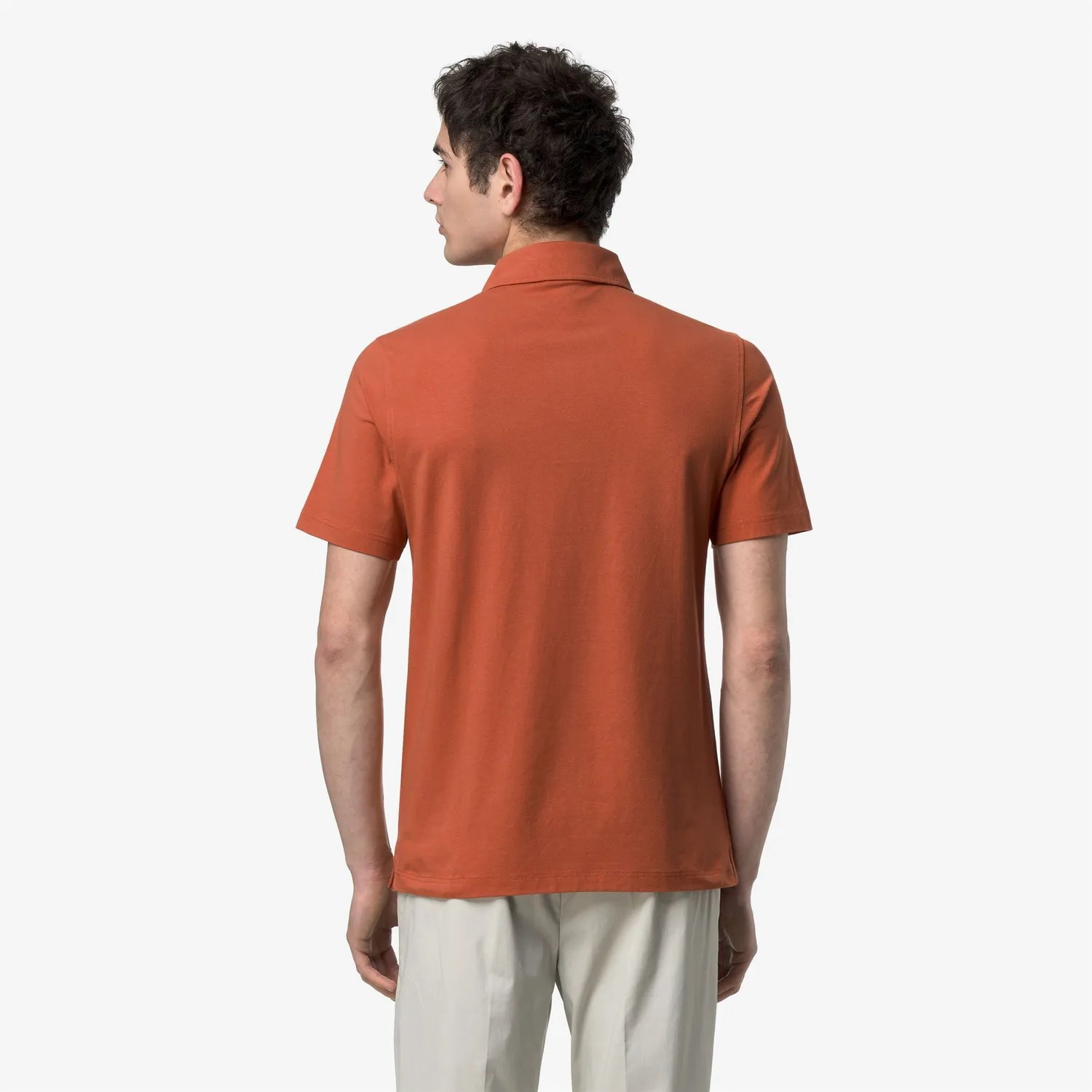 K-Way Viggo tricou polo bărbați portocaliu slim