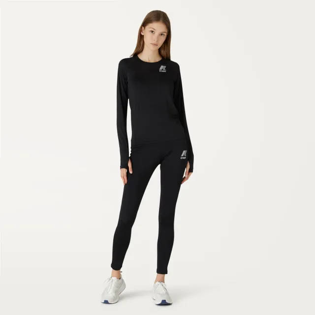 K-Way Margaret tricou sport dama negru respirabil second-skin
