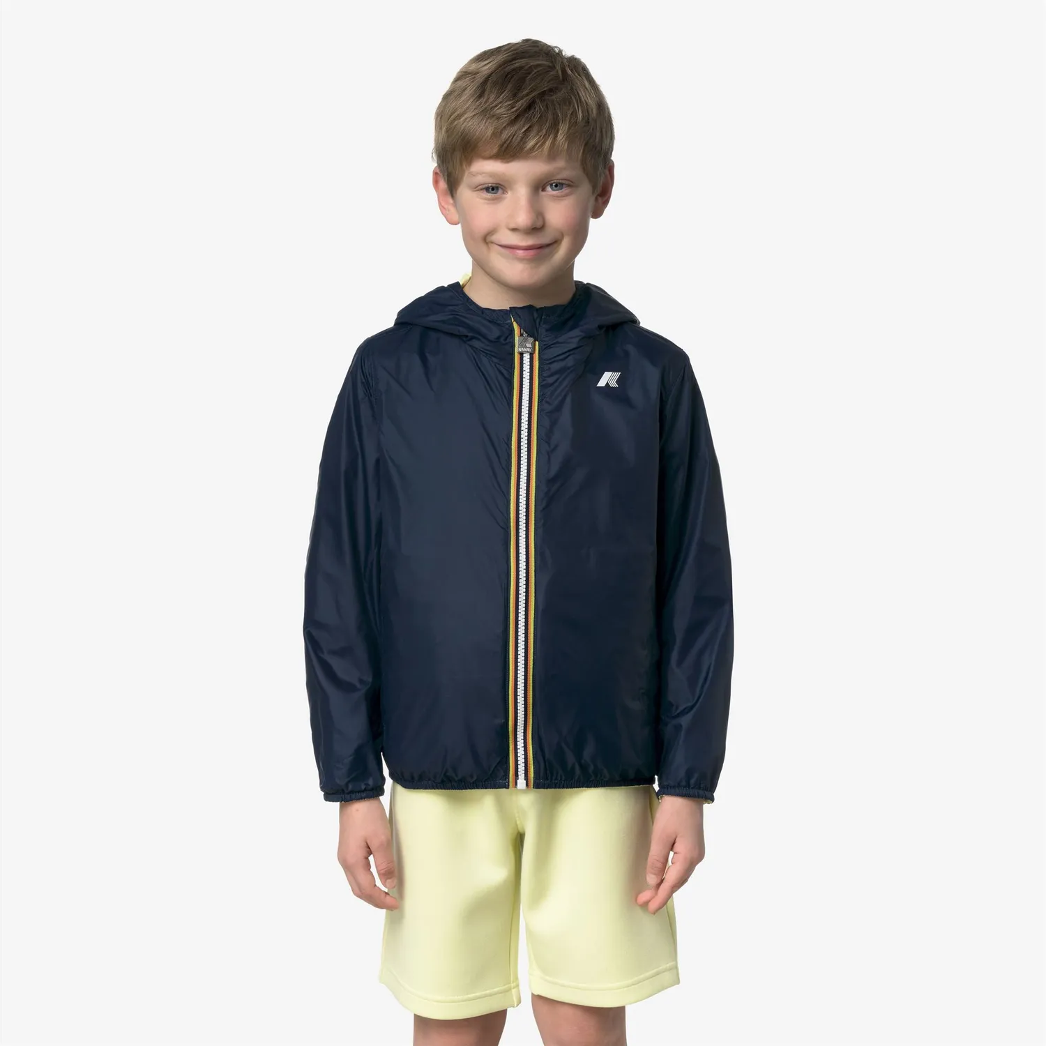 K-Way P. Jake Plus.2 Double geaca baieti galben reversibila