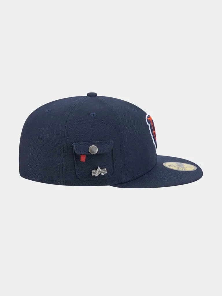 Alpha Industries Chicago Bears 59FIFTY șapcă fitted navy antivânt