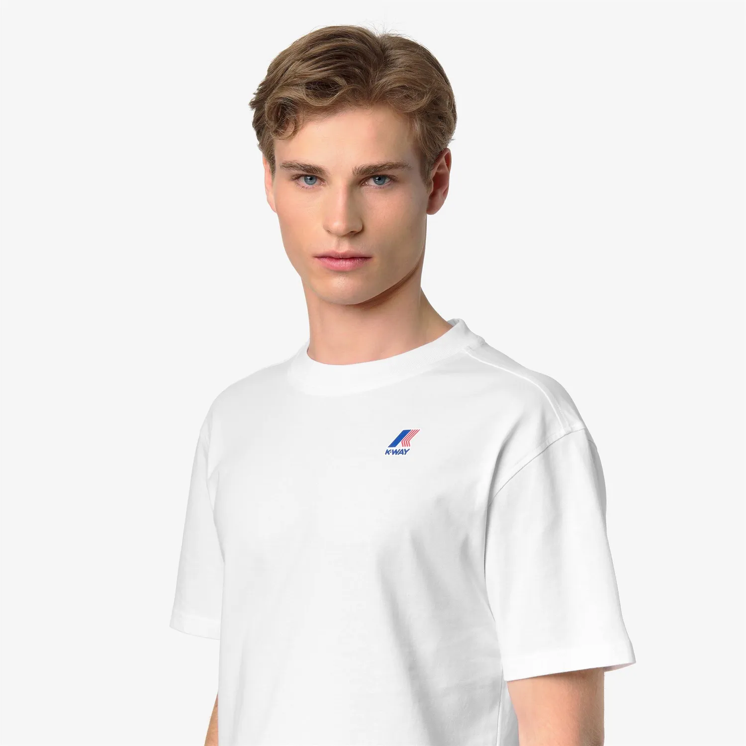 K-Way Solo Iconic Back tricou alb barbati bumbac