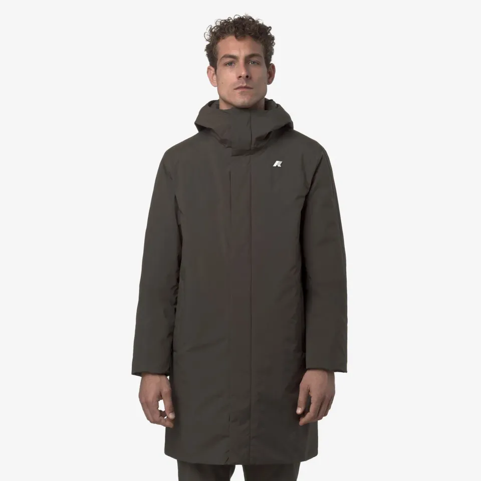 K-Way Klassic Thomas Warm Ottoman geaca lunga negru-masliniu