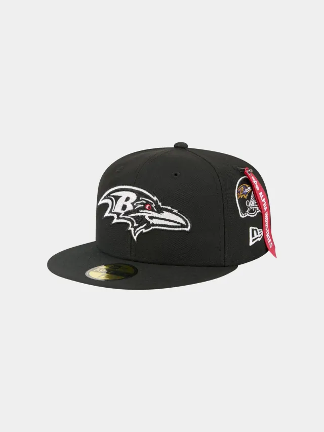 Alpha Industries Baltimore Ravens 59Fifty sapca neagra fitted