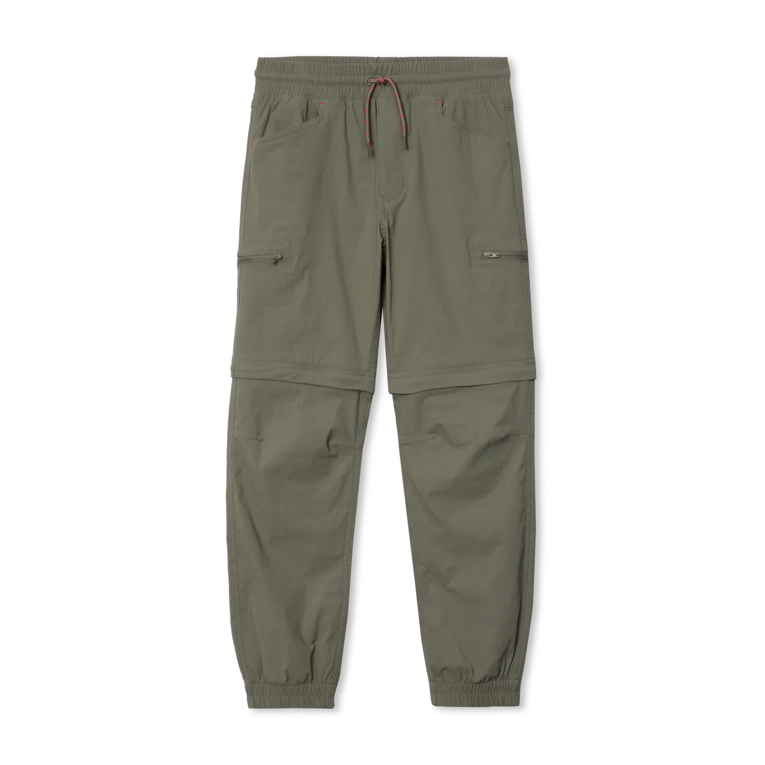 Eddie Bauer Ranger Zip-Off Convertible Jogger pantaloni baieti verde drumetie