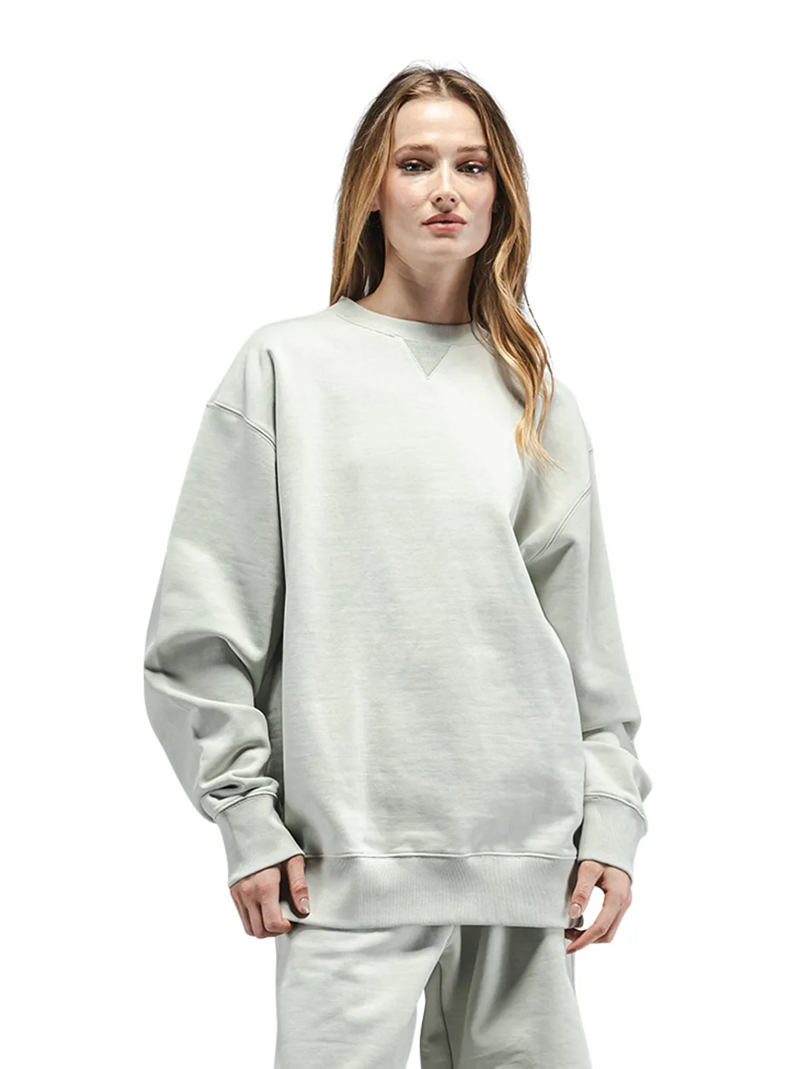 Alpha Industries Essential French Terry Crewneck Gen II bluză gri deschis ușoară