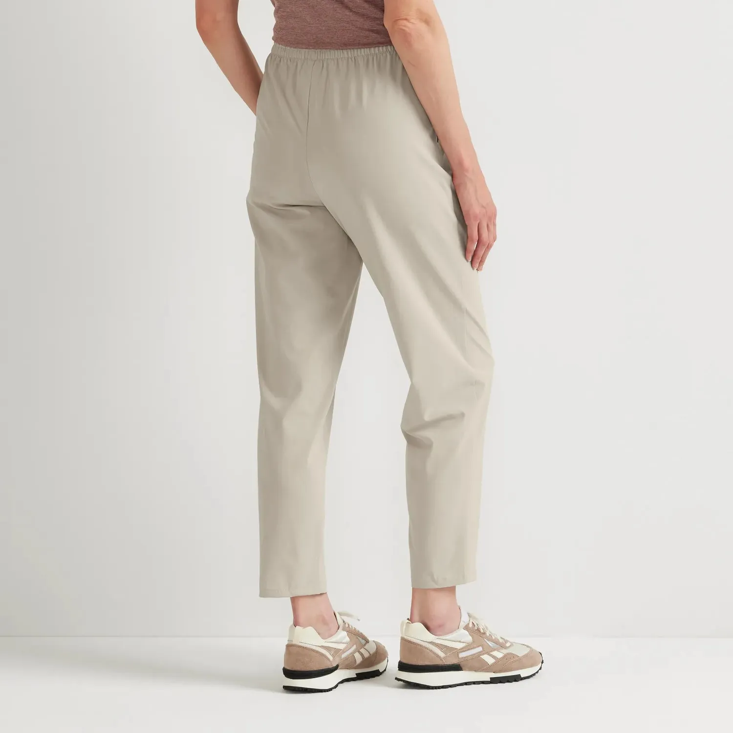 Eddie Bauer Departure Tie-Front pantaloni dama negri UPF 50+