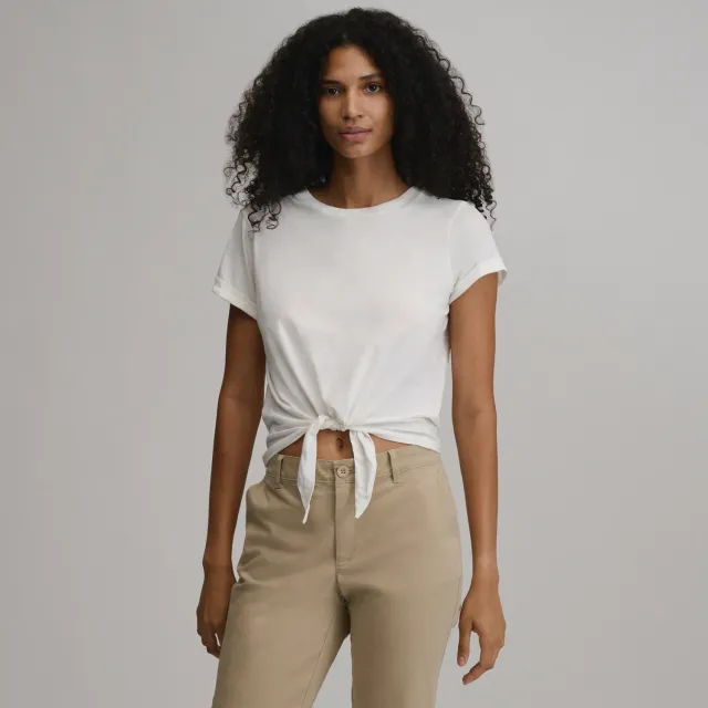 Eddie Bauer Tempo Lite Tie Front maiou damă cosmos cu nod