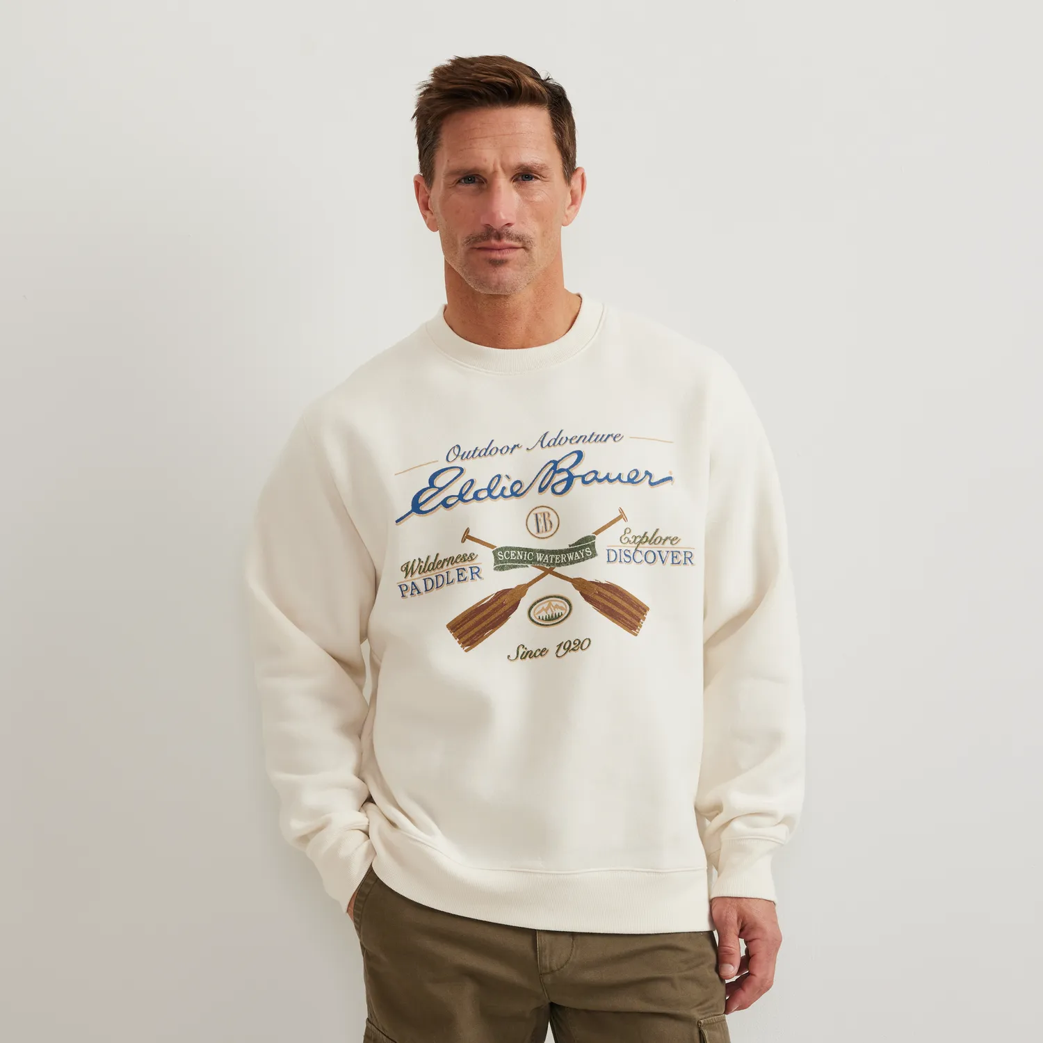 Eddie Bauer Vintage Soft hanorac bărbați gri M