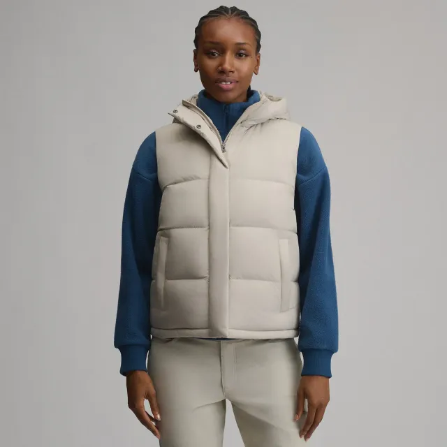 Eddie Bauer Ketchum Short Down vestă puf neagră călduroasă