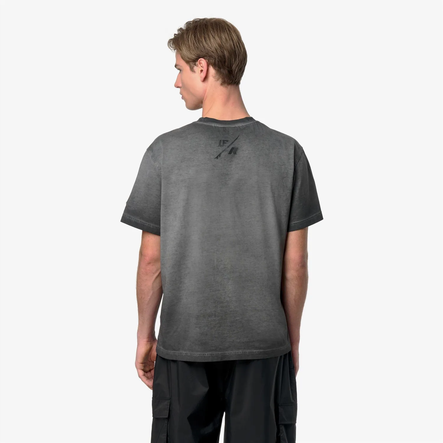 K-Way Leo LF tricou barbati negru bumbac gros