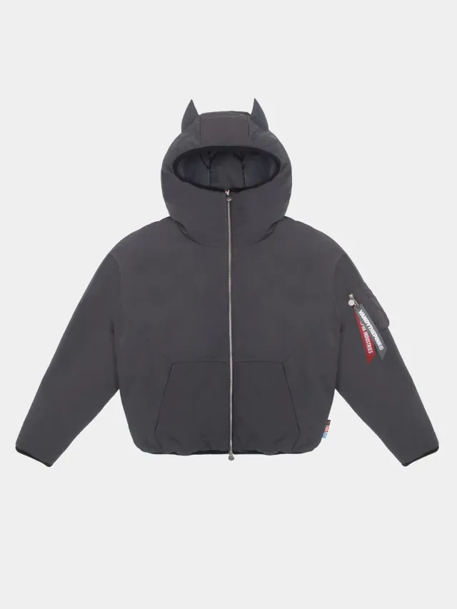 Alpha Industries Vandy The Pink Animal geaca bomber gri rezistenta la apa