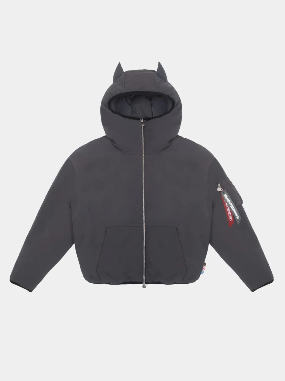 Alpha Industries Vandy The Pink Animal geaca bomber gri rezistenta la apa