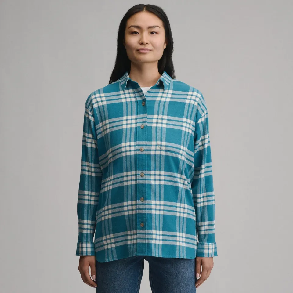 Eddie Bauer Field Flex camasa flanel dama roz relaxata
