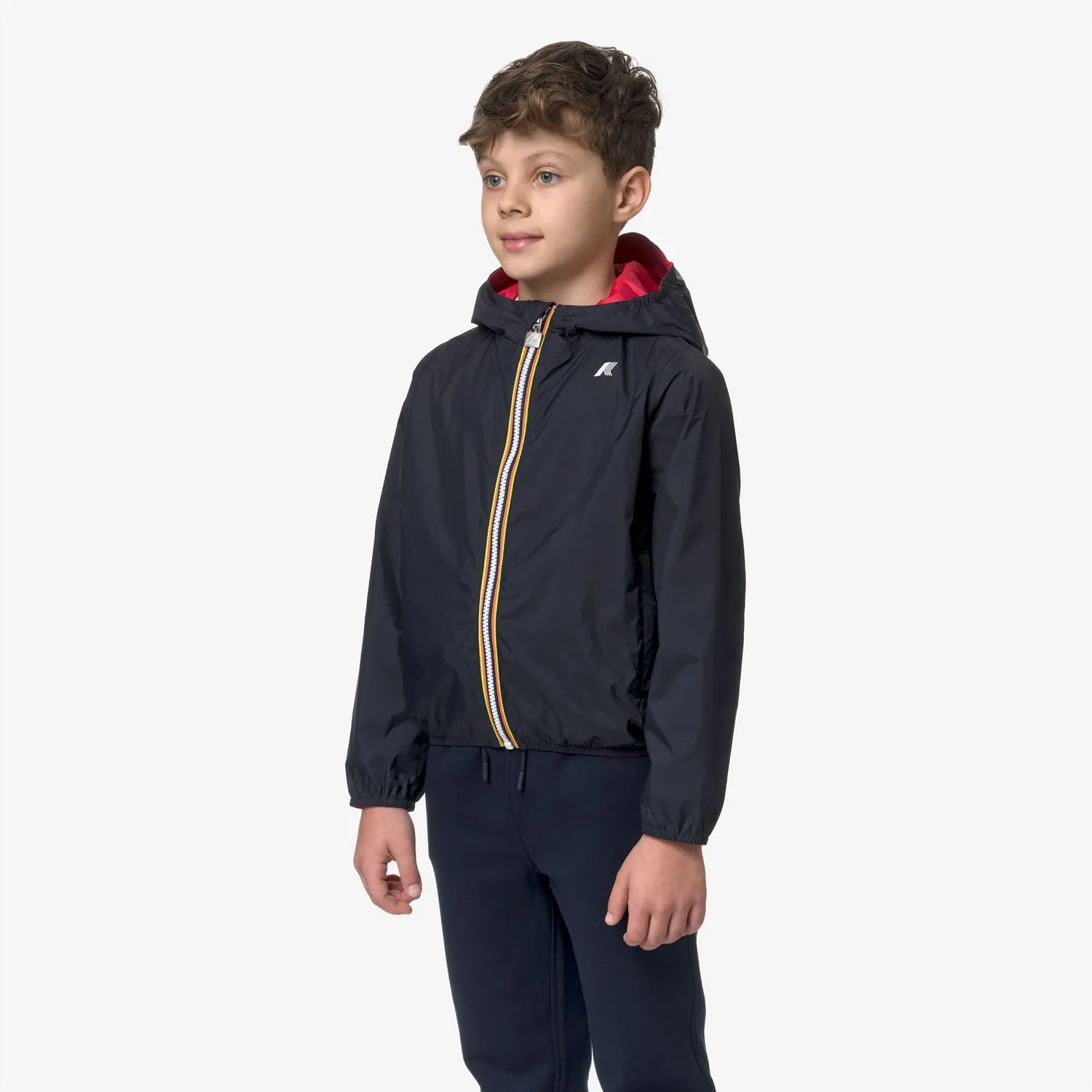 K-Way Jake Plus.2 Double geaca baieti albastru reversibila