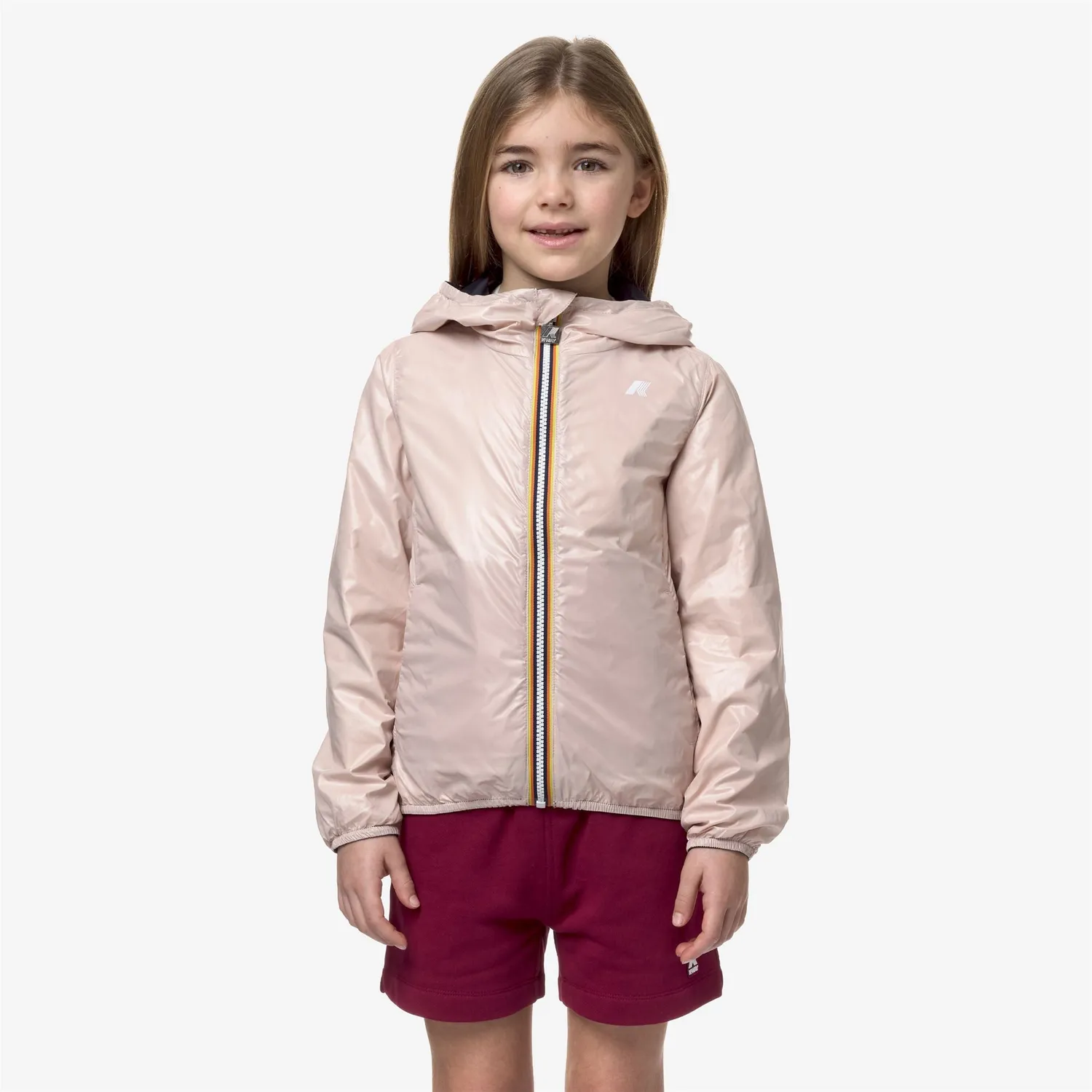 K-Way Lily Plus Double geaca fete reversibila albastru-roz