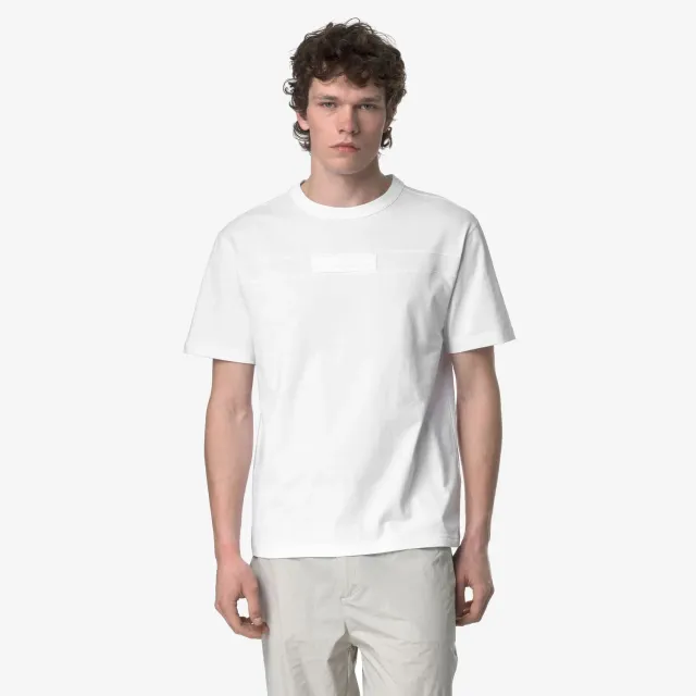 K-Way Fantome Tricou Barbati Alb Bumbac Gros
