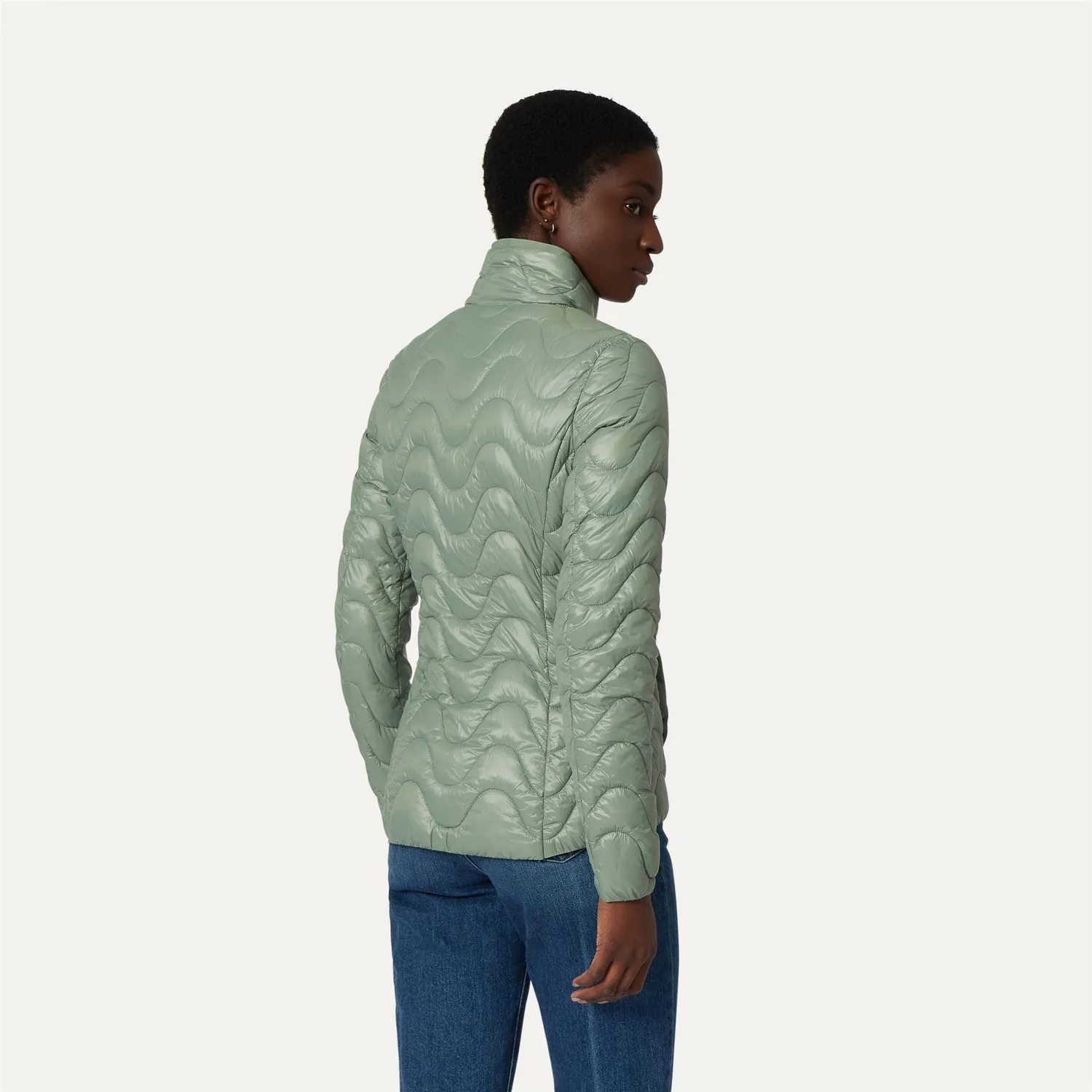 K-Way Violette Quilted Warm geacă verde fjord